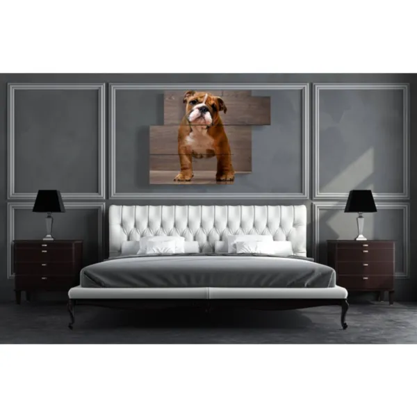 drucke lustigen Hund