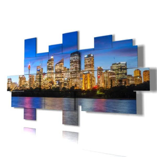 Cadre de l''Australie avec une photo de Sydney