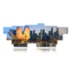 singapore city photo in a painting - version: 16 pannelli 293x107cm