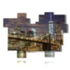 tableaux modernes new york approche du soir - version: 16 pannelli 207x149cm