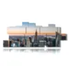 quadro moderno new york con vista dall alto - version: 17 pannelli 282x112cm