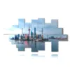 quadro di foto shanghai skyline - version: 18 pannelli 286x153cm