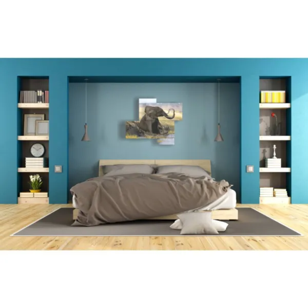 quadro con elefante dipinto