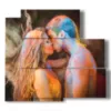 tableau avec l affiche des amants modernes - version: 5 pannelli 102x93cm