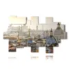 painting roofs of rome overview - version: 20 pannelli 253x152cm