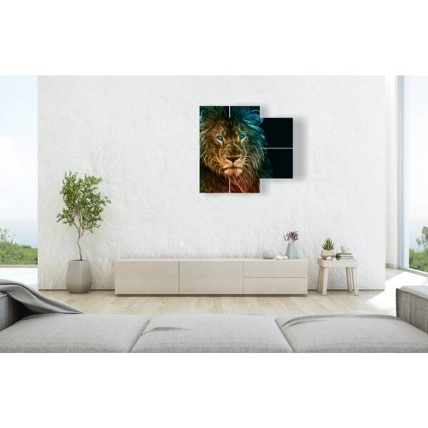 foto quadri astratti leone
