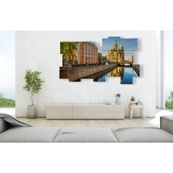 Paintings with photos of Moscow today