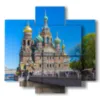 quadro con foto san pietroburgo russia - version: 5 pannelli 89x85cm