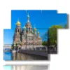 painting with photos saint petersburg russia - version: 6 pannelli 122x96cm