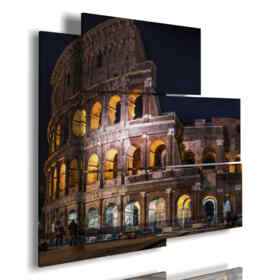 quadri Roma antica foto del Colosseo di notte