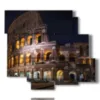 cuadros foto antigua roma del coliseo de noche - version: 6 pannelli 113x99cm