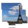 quadri moderni parigi e la torre eiffel - version: 6 pannelli 113x99cm