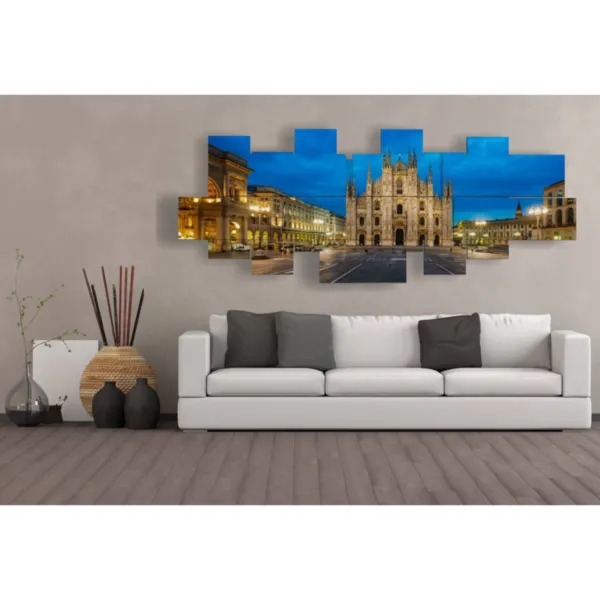 Tableaux avec la cathédrale de Milan encadrée