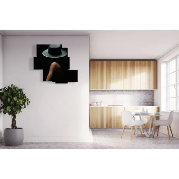 Interior designs with prints of women