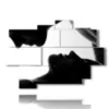 painting with sensual black and white photos - version: 9 pannelli 164x114cm