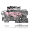bilder autos gebrauchtwagen rosa - version: 10 pannelli 176x115cm