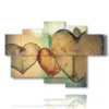 tableaux modernes avec coeurs en bois - version: 6 pannelli 136x91cm