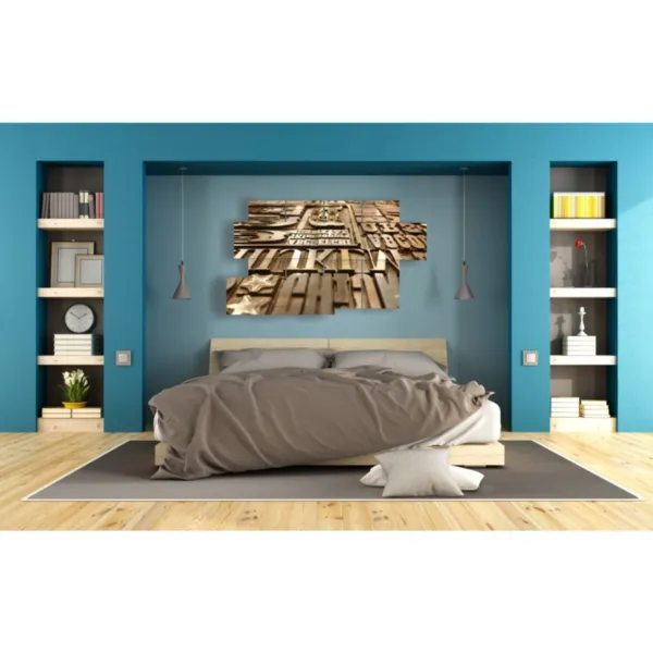 quadres décoratifs avec des inscriptions en anglais