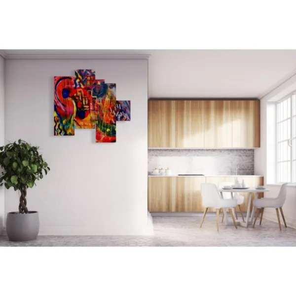 l''art moderne rouge