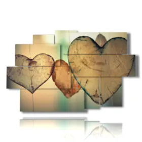 cuadros modernos con corazones