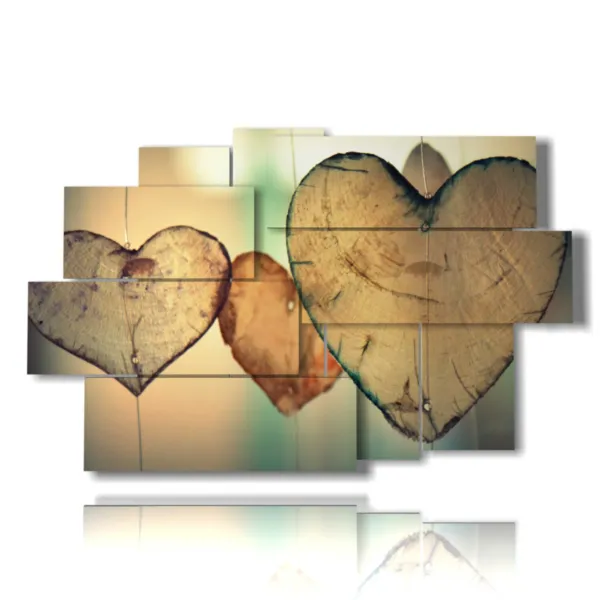 cuadros modernos con corazones