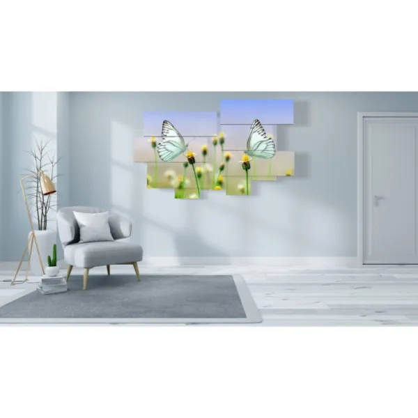 Minimalist butterfly paintings