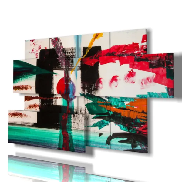 Colorful modern paintings