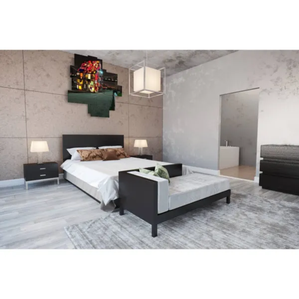 Peintures abstraites de villes contemporaines