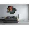 Abstract cityscape paintings for living room