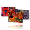 quadro moderno con rosso e blu - version: 7 pannelli 171x102cm