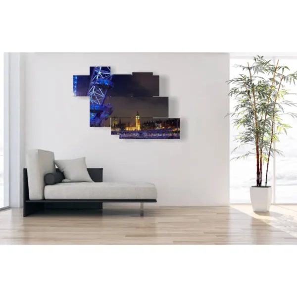 Print of London at night