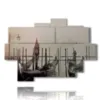 quadri di venezia gondole e nebbia - version: 9 pannelli 164x114cm