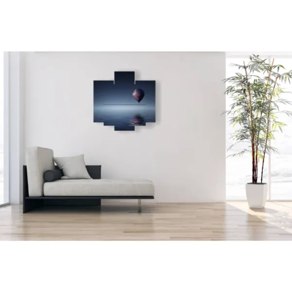 Gemälde im romantischen Stil mit Heißluftballons