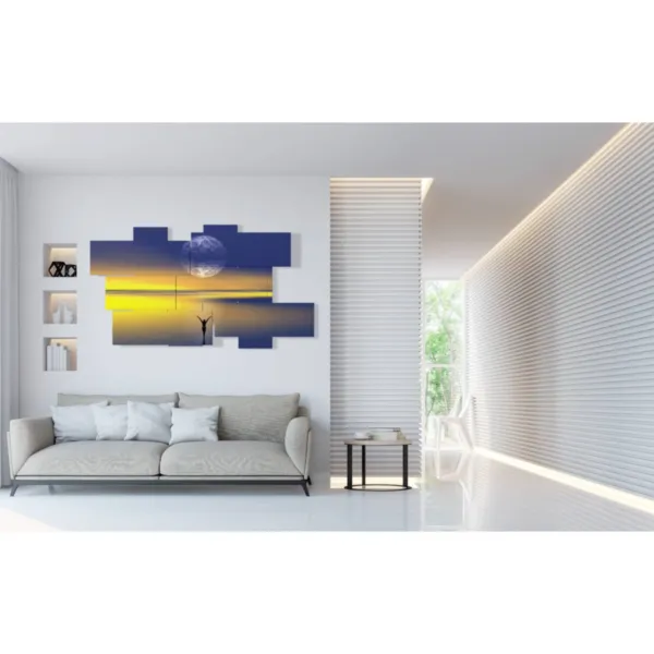 Impresiones de mujer y luna