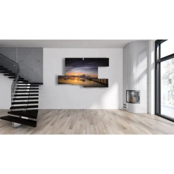 Cuadros, atardecer, decoración