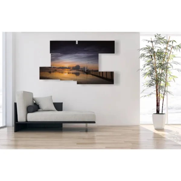 Gemälde Sonnenuntergang auf Leinwand gedruckt