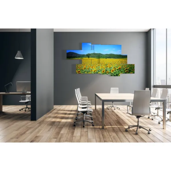 impressions abstraites de tournesols