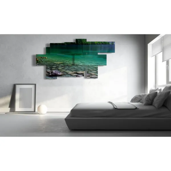 decoración moderna de lago