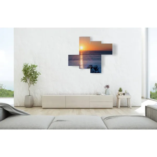 tableaux de couchers de soleil romantiques