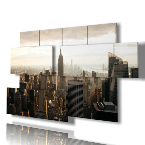 Impression de la ligne d''horizon de New York