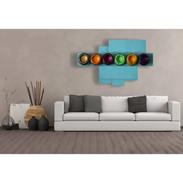 furniture with an abstract painting