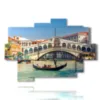 painting on venice rialto bridge - version: 9 pannelli 164x114cm
