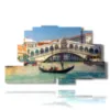 plaza del puente de rialto de venecia - version: 9 pannelli 173x103cm