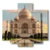 quadro di foto india - version: 5 pannelli 89x85cm