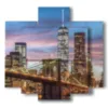 paintings brooklyn bridge illuminated - version: 5 pannelli 89x85cm