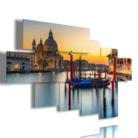 Cuadro de Venecia al atardecer encantador