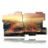painting of the photo san francisco bridge - version: 11 pannelli 184x104cm
