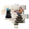 painting butterflies and stones - version: 12 pannelli 177x146cm