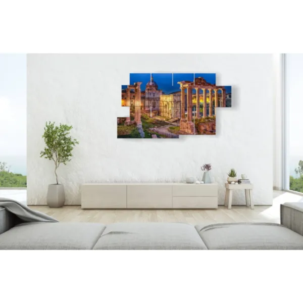 Paintings of Rome with a view of the Roman Forum
