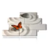 quadri farfalle rosse in mondo zen - version: 12 pannelli 220x119cm